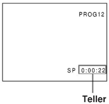 SONY SLV-E285 - De resterende bandlengte controleren - 1
