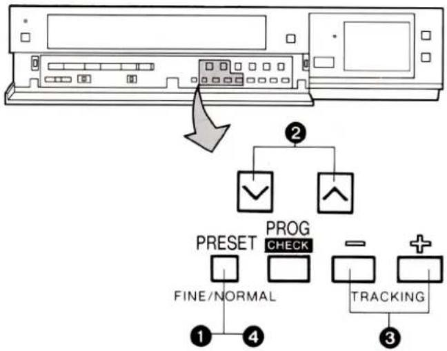 PANASONIC NV-J33EO - INSTELLEN VAN DE TUNER VAN DE VIDEORECORDER - 1
