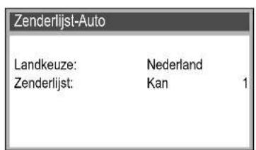 Zenderlijst-Auto Landkeuze: Nederland Zenderlijst: Kan 1