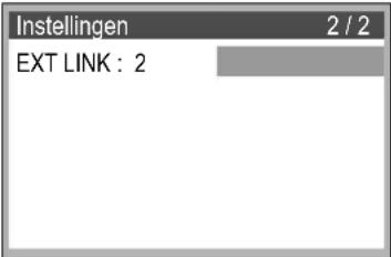 Instellingen 2 / 2 EXT LINK : 2