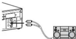 PHILIPS VR740 - Aansluiten van de audio-uitgang - 1