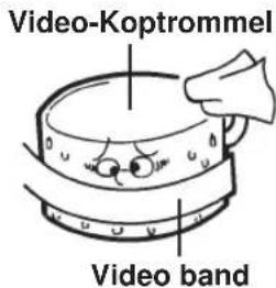 Video-Koptrommel Video band