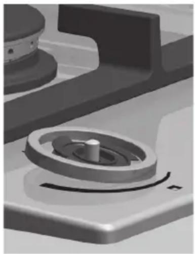 Atag HG77C - Cleaning removable knobs and rosettes - 2