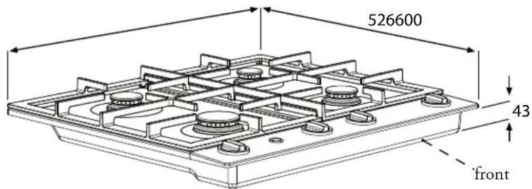 Atag HG77C - Building in dimensions HG62..B/C - 1