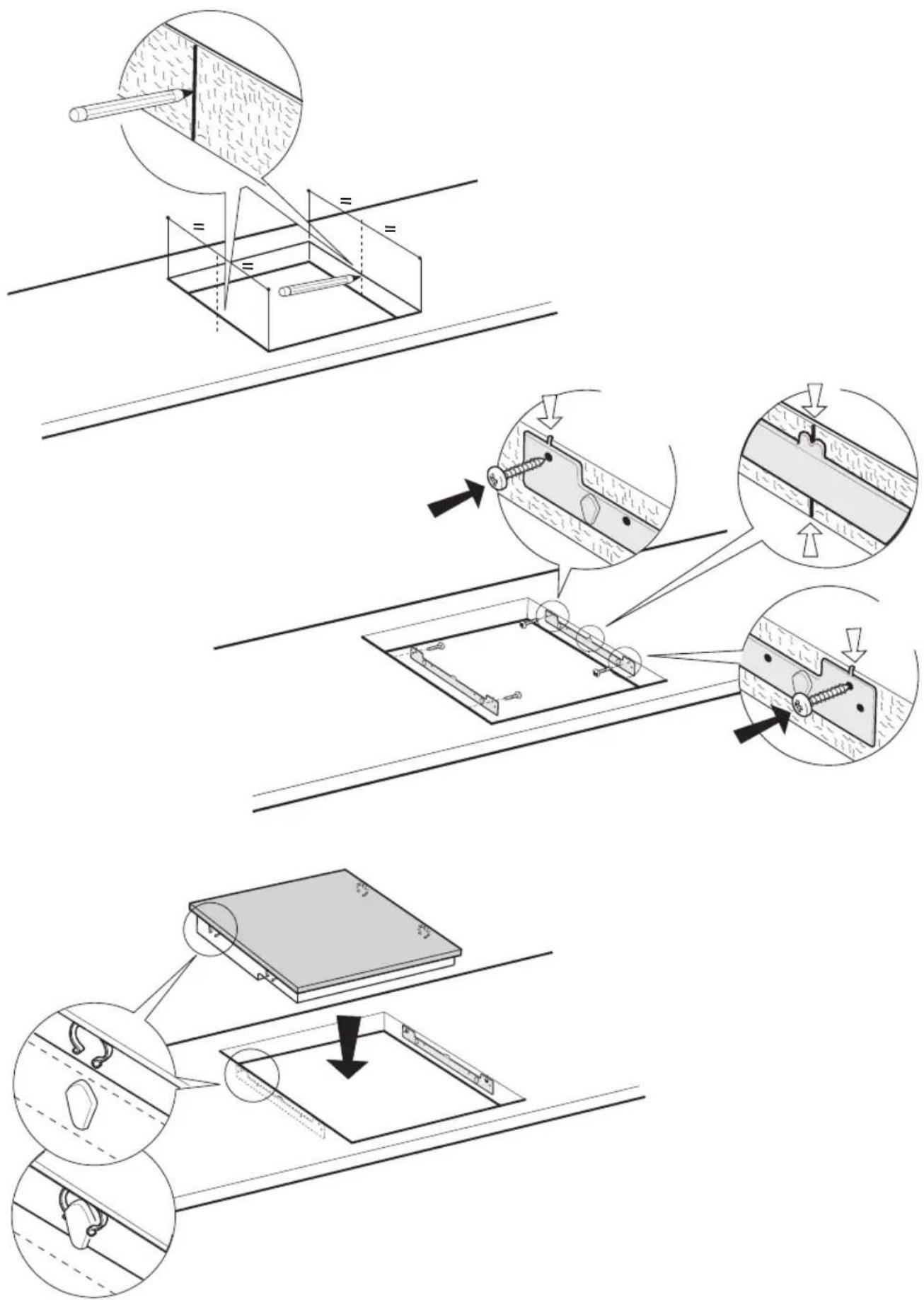 KITCHENAID KHIS 6520 - Installatietekeningen - 1