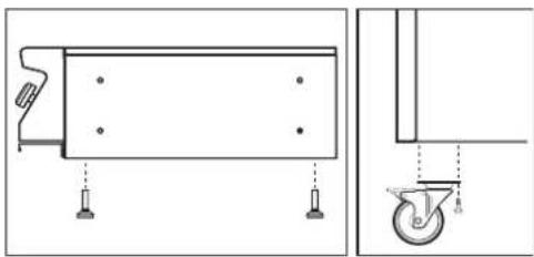 KITCHENAID KSOX 9015 - Installatie op een onderstel - 1