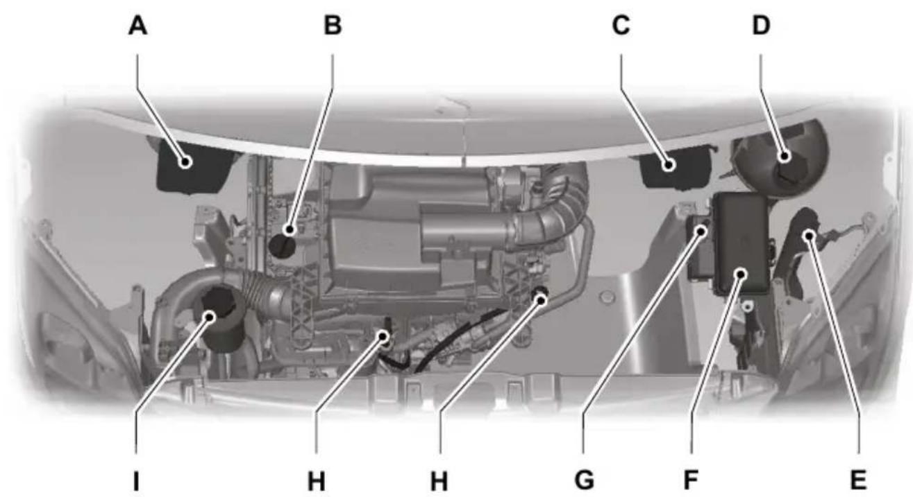 Pelgrim KK 7174 - OVERZICHT MOTORRUIMTE - 2,2 L DURATORQ-TDCI (PUMA) DIESEL - 1