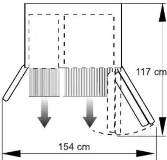 117 cm 154 cm