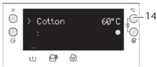 > Cotton 60°C : _ 14