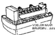 Pelgrim S-24C - Zet de ijsmaker uit (voeler omhoog) wanneer: - 2