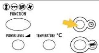 FUNCTION POWER LEVEL TEMPERATURE °C