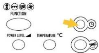 FUNCTION POWER LEVEL TEMPERATURE °C