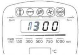 Grill 1300 Fan POWER LINE: 150 300 500 750 1000 WAT °C