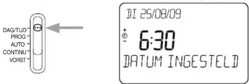 DI 25/08/09 6:30 DATUM INGESTELD