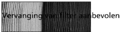 Vervanging van filter aanbevolen