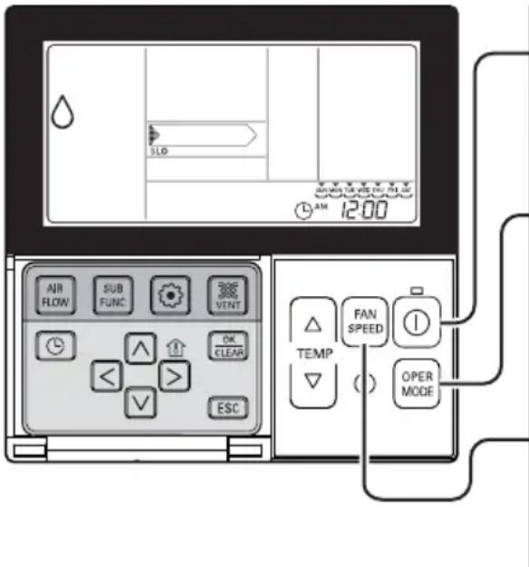 LG UT24H - Standaardbediening – ontvochtingsmodus - 1