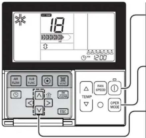 LG UT21 - Standaardbediening – standaard koelen - 1