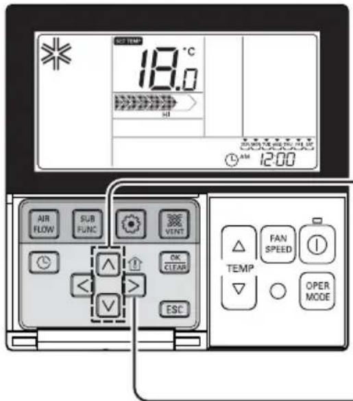 LG UT21 - Standaardbediening – temperatuurinstelling/kamertemperatuur controleren - 1