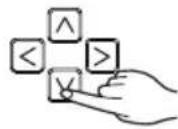 LG UB48H - Druk op de ☑ toets om naar de AM/PM (vm/nm) instelmodus te gaan (het AM/PM- segment knippert). - 2