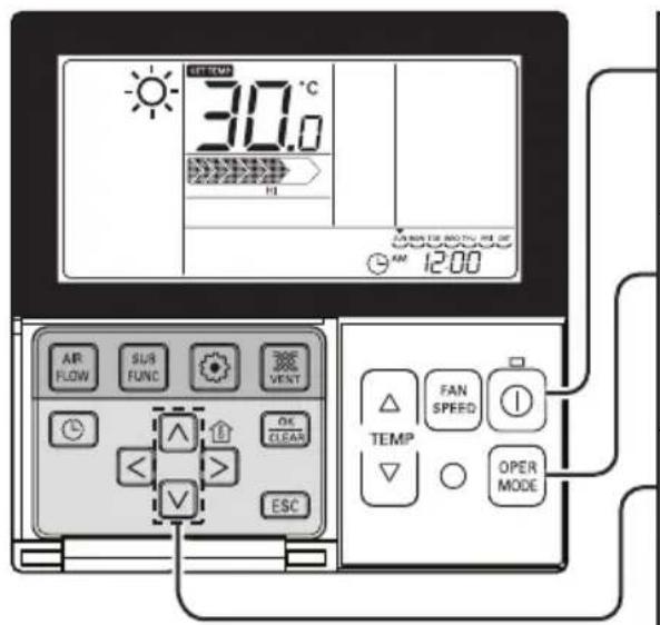 LG UB48H - Standaardbediening – verwarmingsmodus - 1