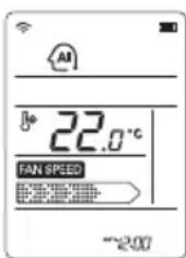 AI ° 22.0°C FAN SPEED ~200