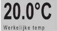 DAIKIN Altherma EHVX08S26CA - De werkelijke en de gewenste ruimtetemperatuur aflezen - 1