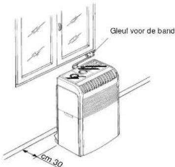 Gleuf voor de band cm 30