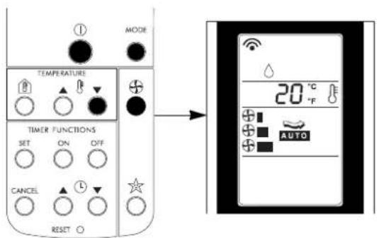 MODE TEMPERATURE TIMER FUNCTIONS SET ON OFF CANCEL RESET