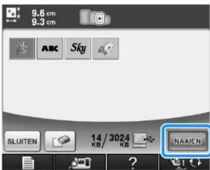 BROTHER Innov-is 1e - Druk op de toets van het patroon dat u wilt ophalen. - 3
