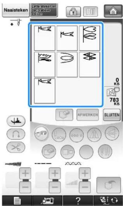 BROTHER Innov-is 1e - Selecteer het steekpatroon. - 1