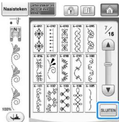BROTHER Innov-is 1e - Diverse steekpatronen controleren - 8