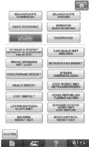 BROTHER Innov-is 1e - Gebruik van de gebruiksaanwijzingfunctie - 5