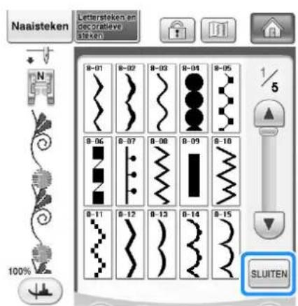 BROTHER Innov-is 1e - Diverse steekpatronen controleren - 14