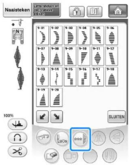 BROTHER Innov-is 1e - Stappatronen maken (alleen bij 7 mm satijnsteekpatronen) - 10