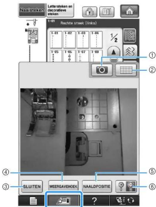 BROTHER Innov-is 1e - Naaldpositie controleren op het scherm - 1