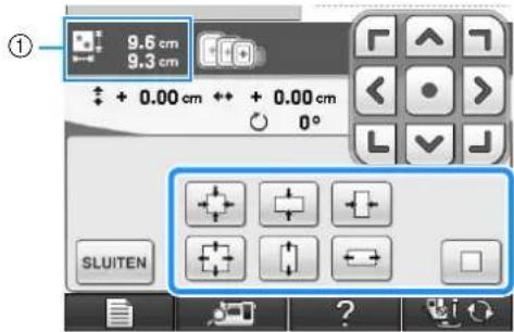 BROTHER Innov-is 1e - Grootte van patroon wijzigen - 2
