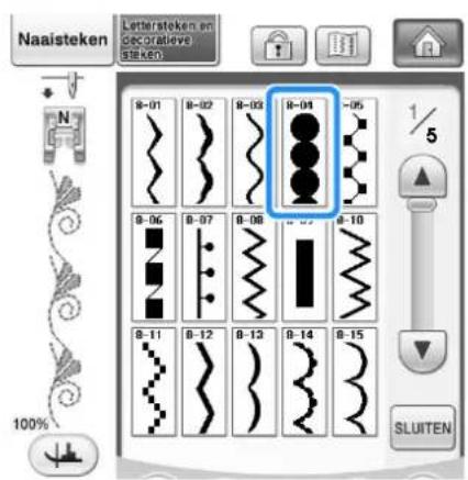 BROTHER Innov-is 1e - Diverse steekpatronen controleren - 11