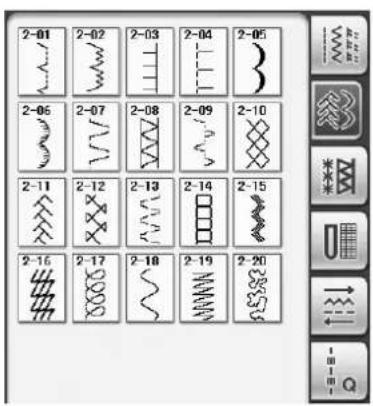 BROTHER Innov-is 1e - ■Stekenoverzichten - 2