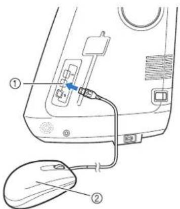 BROTHER Innov-is 1e - ■Gebruik van een USB-muis - 1