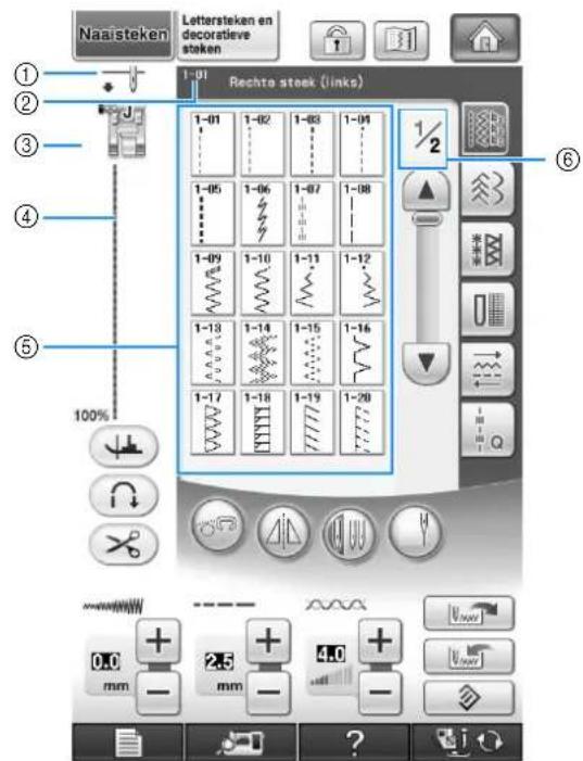 BROTHER Innov-is 1e - ■Naaistekenscherm - 1