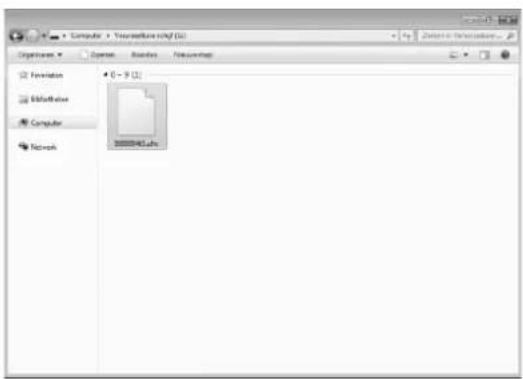 BROTHER Innov-is 1e - Selecteer het .phc bestand van het patroon op "Verwisselbare schijf" en kopieer het bestand naar de computer. - 1