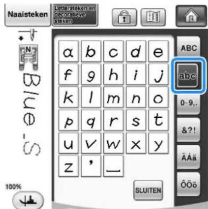 BROTHER Innov-is 1e - Druk op en voer vervolgens "ky" in. - 1
