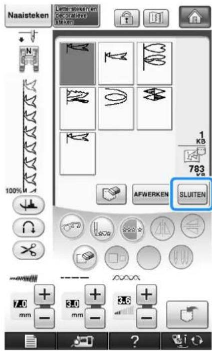 BROTHER Innov-is 1e - Selecteer het steekpatroon. - 4