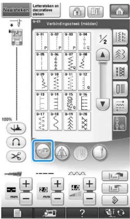 BROTHER Innov-is 1e - Druk op om de machine in te stellen op de vrijmodus. - 1