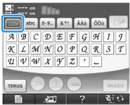 BROTHER Innov-is 1e - Druk op en voer vervolgens de "B" in. - 1