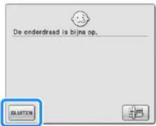 BROTHER Innov-is 1e - Als de onderdraad bijna op is - 1