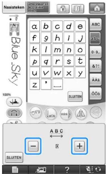 BROTHER Innov-is 1e - ■Spatiering tussen letters wijzigen - 4