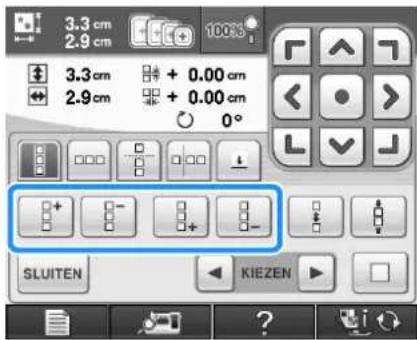 BROTHER Innov-is 1e - Met herhaalt u het patroon boven en met herhaalt u het patroon onder. - 1