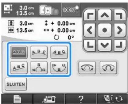 BROTHER Innov-is 1e - Druk op de toets van de lay-out die u wilt borduren. - 1