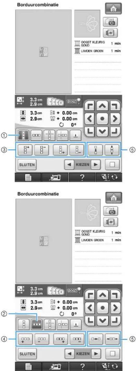 BROTHER Innov-is 1e - Selecteer de richting waarin het patroon zich herhaalt. - 1